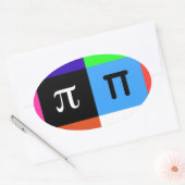 Coolblock-Happy-Pin Ovaler Aufkleber (Umschlag)