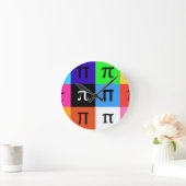 Coolblock-Happy-Pin Runde Wanduhr (Zuhause)