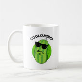 Coolcumber Funny Veggie Cucumber Pun Kaffeetasse (Links)