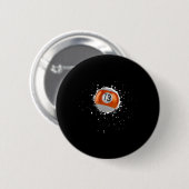 Coole 13-Ball-Dreizehn Pool Billard Malerische Pla Button (Vorne & Hinten)