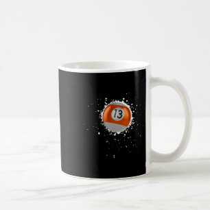 Coole 13-Ball-Dreizehn Pool Billard Malerische Pla Kaffeetasse