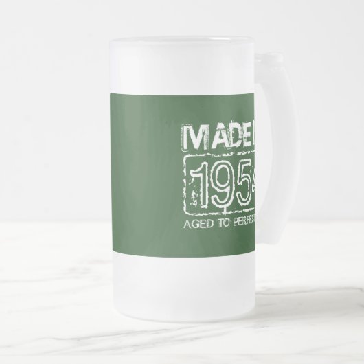 Coole 1954 gealtert zur Perfektionsbier-Tasse Mattglas Bierglas (VorderseiteRechts)