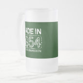 Coole 1954 gealtert zur Perfektionsbier-Tasse Mattglas Bierglas (Vorderseite Links)