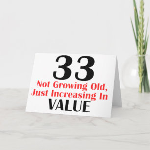 COOLE 33 JAHRE ALTE GEBURTSTAGS-ENTWURFS- KARTE