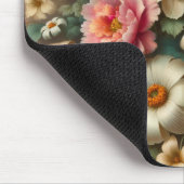 Coole 3-D-Blumengarten, digitale Kunstwerke Mousepad (Ecke)