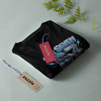 Coole 67-Meme-Cartoonfiguren Six Seven Blue T-Shirt