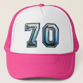 Coole 70. Geburtstagsparty Truckerkappe (Vorderseite)