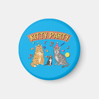 Coole 90er-Katzen-Party 1990er-Themen-Kitty Magnet