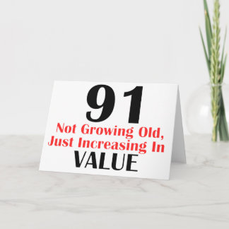 COOLE 91 JAHRE ALTE GEBURTSTAGS-ENTWURFS- KARTE