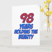 coole 98 Jahre alte Geburtstagsdesigns Karte (Gelbe Blume)