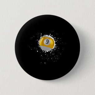 Coole 9-Ball-Nine Pool Billard Paint Spritzer Bil Button