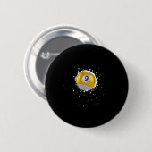 Coole 9-Ball-Nine Pool Billard Paint Spritzer Bil Button (Vorne & Hinten)