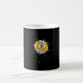 Coole 9-Ball-Nine Pool Billard Paint Spritzer Bil Kaffeetasse (Mittel)