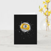 Coole 9-Ball-Nine Pool Billard Paint Spritzer Bil Karte (Gelbe Blume)