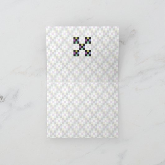 Coole 9-Patch-Quilt-Musterkarte Karte (Innenseite)