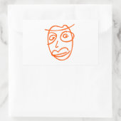 COOLE Abbildung Rechteckiger Aufkleber (Tasche)