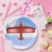 Coole abenteuerliche rote Uproar-Papierplatte Pappteller (Party)