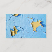 Coole abgebrochene Farbe, die gebrochenem blauem Visitenkarte (Rückseite)