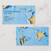 Coole abgebrochene Farbe, die gebrochenem blauem Visitenkarte (Vorne/Hinten)