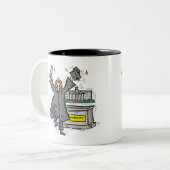 Coole Abschluss-T-Shirts und Geschenke Zweifarbige Tasse (Vorderseite Links)