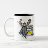 Coole Abschluss-T-Shirts und Geschenke Zweifarbige Tasse (Links)