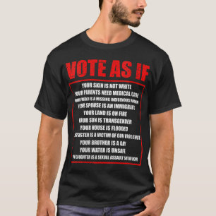 Coole Abstimmung als ob lustige registrierte Wähle T-Shirt