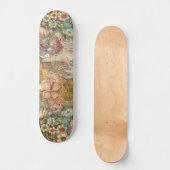 Coole Abstrakte Abstrakte Blumenstrasse Skateboard (Vorderseite)