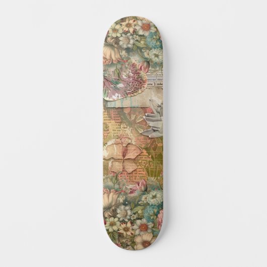 Coole Abstrakte Abstrakte Blumenstrasse Skateboard (Vorderseite)