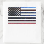 Coole Abstrakte amerikanische Flag-Grafische Stick Rechteckiger Aufkleber (Tasche)