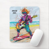 Coole Abstrakte Animation weck-Board Gitarrist edi Mousepad (Mit Mouse)