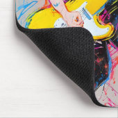 Coole abstrakte Anime-Comicweibin Mousepad (Ecke)