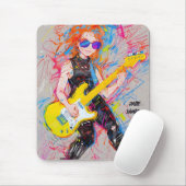 Coole abstrakte Anime-Comicweibin Mousepad (Mit Mouse)