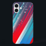 Coole Abstrakte Blaue Pinselstriche iPhone 16 Plus Hülle<br><div class="desc">Coole Abstrakte Blaue Pinselstriche</div>