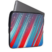 Coole Abstrakte Blaue Pinselstriche Laptopschutzhülle (Vorne Rechts)