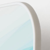 Coole Abstrakte Blauwellen Personalisiert Pickleball Schläger (Linke Seite)