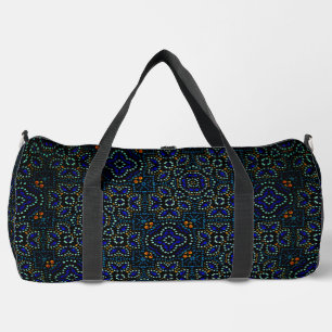 Coole Abstrakte Blume Geometrisches Design Duffel  Duffle Bag