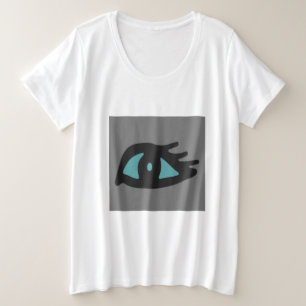 Coole abstrakte Boho-Kunst Auge  Große Größe T-Shirt