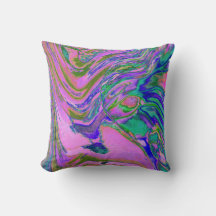 Coole Abstrakte Chartreuse und Hot Pink Groovy Ret