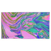 Coole Abstrakte Chartreuse und Hot Pink Groovy Ret Kissenbezug (Vorderseite)