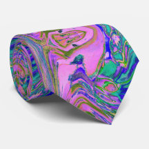 Coole Abstrakte Chartreuse und Hot Pink Groovy Ret