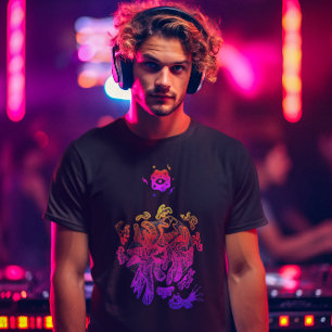 Coole Abstrakte Farbe T-Shirt