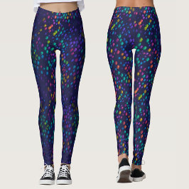 Coole Abstrakte Farben Disco Lights Muster Party Leggings