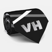 Coole Abstrakte Gitarren-Gitarreninitis Krawatte (Gerollt)