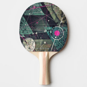 Coole Abstrakte Graffiti Art Geometic Tischtennis Schläger