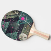 Coole Abstrakte Graffiti Art Geometic Tischtennis Schläger (Seitenansicht)