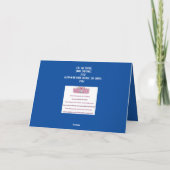 Coole abstrakte Grußkarte Dankeskarte (Rückseite)