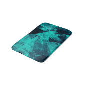 Coole Abstrakte Jagd Blaue Kunst Badematte (Schrägansicht)