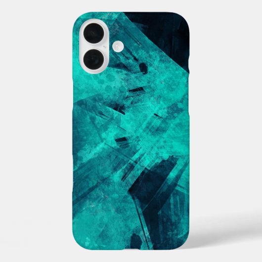 Coole Abstrakte Jagd Blaue Kunst Case-Mate iPhone Hülle (Rückseite)