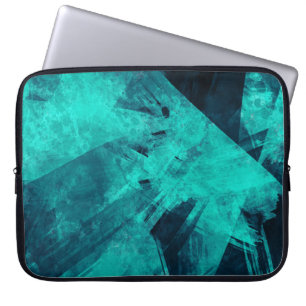 Coole Abstrakte Jagd Blaue Kunst Laptopschutzhülle