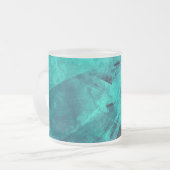 Coole Abstrakte Jagd Blaue Kunst Mattglastasse (Vorderseite Links)